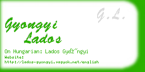 gyongyi lados business card